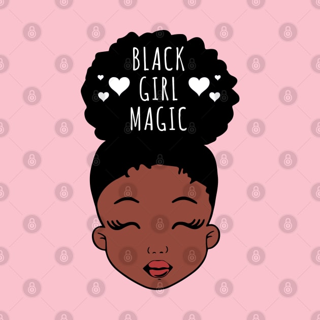 Black Girl Magic, African American Girl, Hearts by UrbanLifeApparel