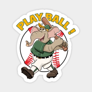 Play Ball! Athletics Baseball Mascot Stomper Magnet