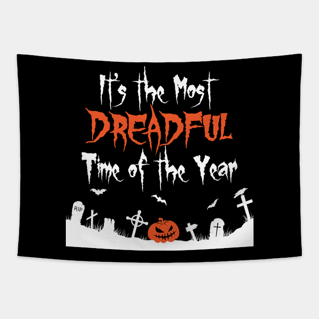 It's the Most Dreadful Time of the Year Tapestry by Miranda Nelson