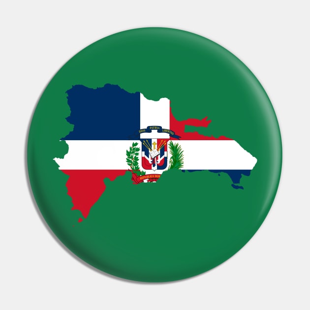 Dominican Republic Flag Map Pin by Historia