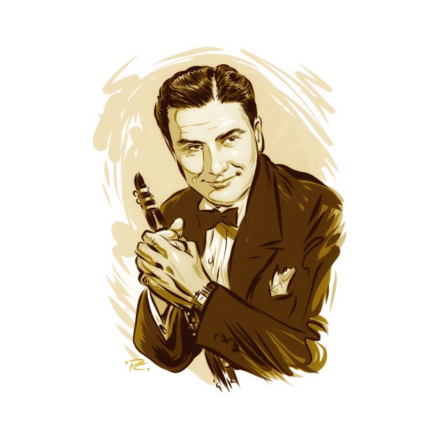 Artie Shaw - An illustration by Paul Cemmick by PLAYDIGITAL2020