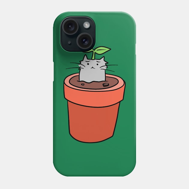 Cat Planter Phone Case by saradaboru