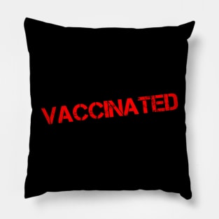 VACCINATED (stamp) Pillow