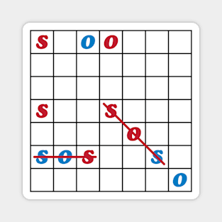 SOS (GAME) Magnet