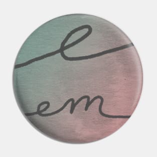 E Pronoun Pride Pin