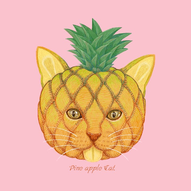 pine apple cat by makapa