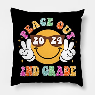 Peace Out School, Last Day of School, End of School 2nd Grade Pillow