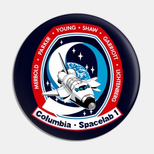 NASA STS-9 Spacelab 1 Pin