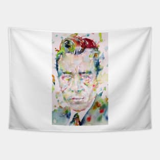 ALBERT CAMUS watercolor portrait .2 Tapestry