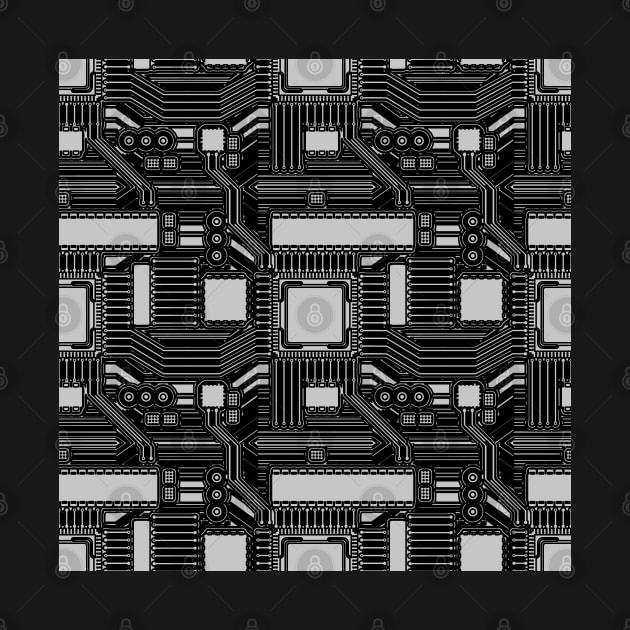 Black & White motherboard by DriXxArt