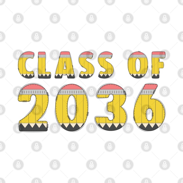 Class Of 2036 First Day Kindergarten or Graduation Tee. by starryskin