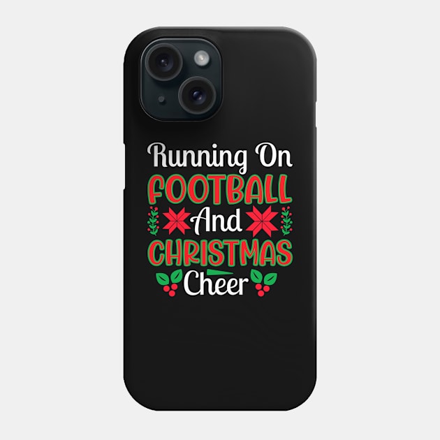 Football & Christmas Cheer Phone Case by machmigo