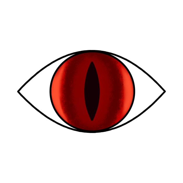 Eyeball Slit Red by Caloxya