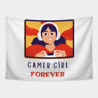 Gamer girl forever Tapestry