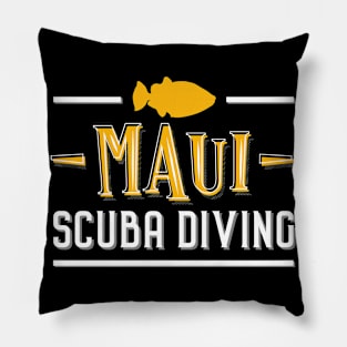 Maui Scuba Diving – Triggerfish Vacation Design Pillow