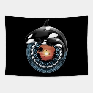 Orca Killerwhales Tapestry