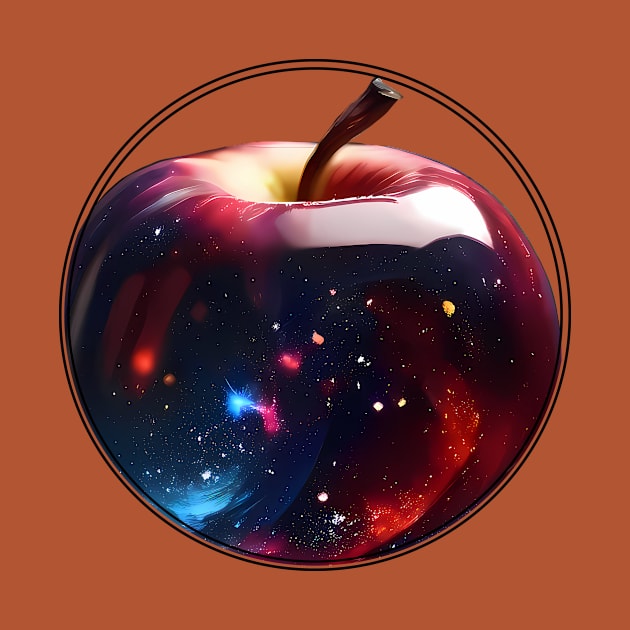 Abstract apple artwork by HANART