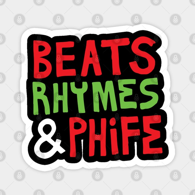 Beats Rhymes & Phife Magnet by LunaGFXD