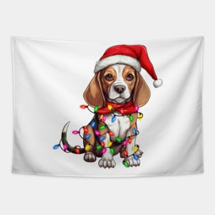 Christmas Beagle Tapestry