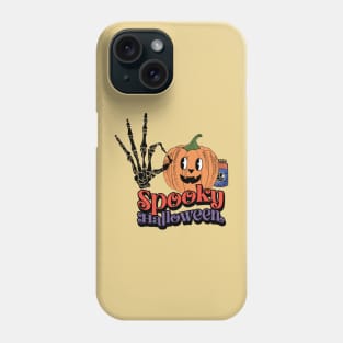 Groovy Style Spooky Retro Halloween Design Phone Case