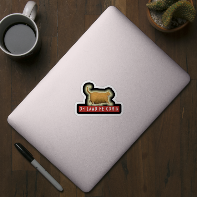 Chonk Cat Meme - Cat - Sticker