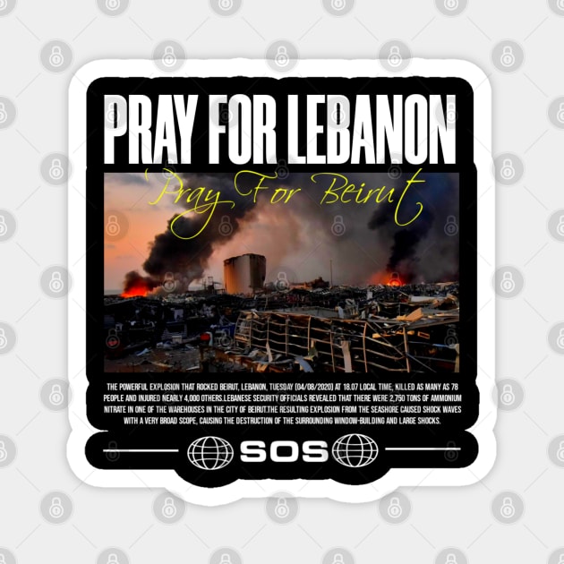 Pray For Lebanon Magnet by HoulmeshitStd