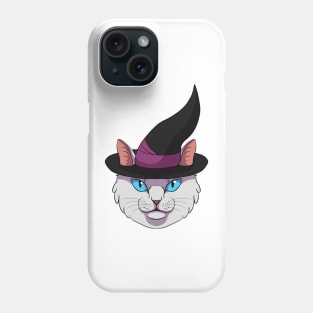 White Witch Cat Phone Case