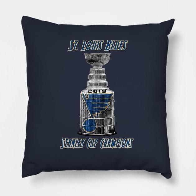 Blue Stanley Pillow by DistractedGeek