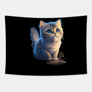 Cute Cat Kitten Lover Tapestry