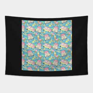 Ice-cream van pattern Tapestry