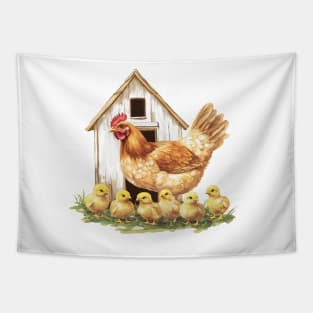 Chicken Lady Tapestry