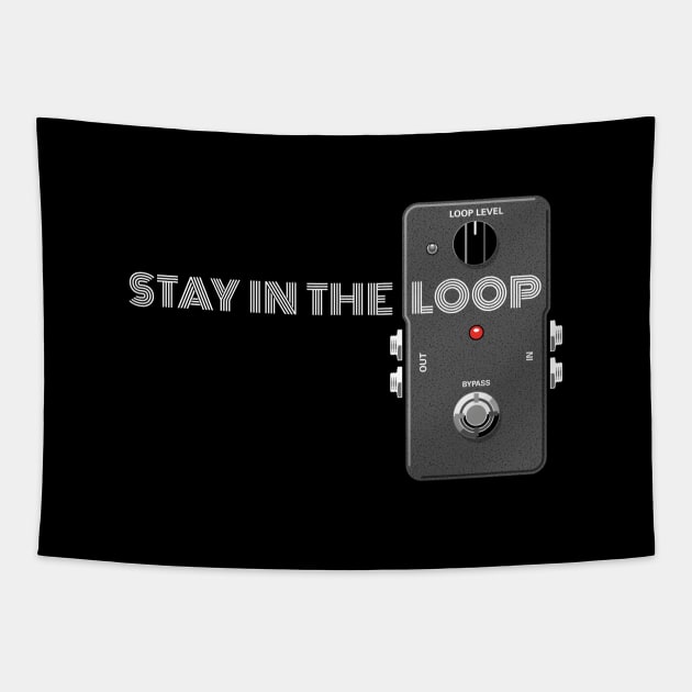 Stay In The Loop (grey) Tapestry by Muso-Art