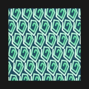 Pastel green spirals T-Shirt