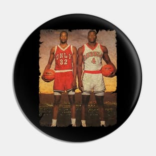 Stacey Augmon and Larry Johnson '1991' Pin