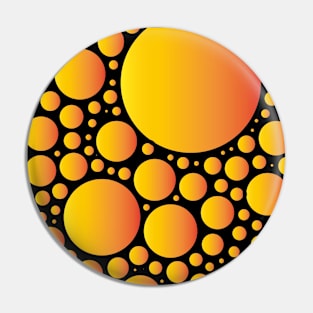 Orange bubble pattern Pin