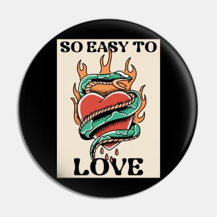 So easy to love Snake Pin