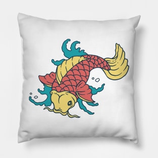 Fish Koi Carp Tshirt Pillow