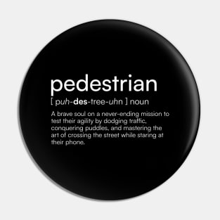 Pedestrian definition Pin