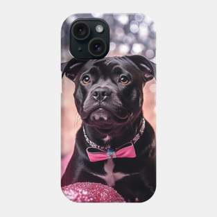 Glitter Staffy Phone Case