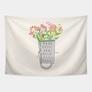 Floral Grater Design Tapestry