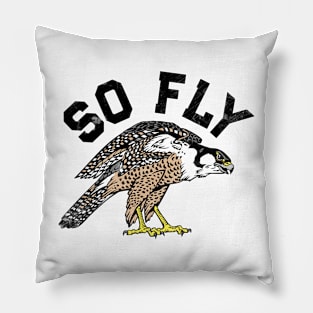 Peregrine Falcon Bird, Birdwatcher Vintage Pillow