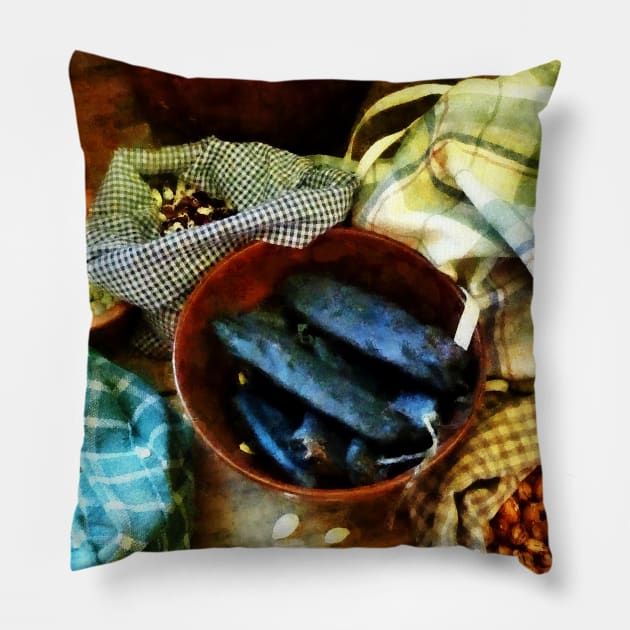 Kitchens - Beans and Seeds Pillow by SusanSavad