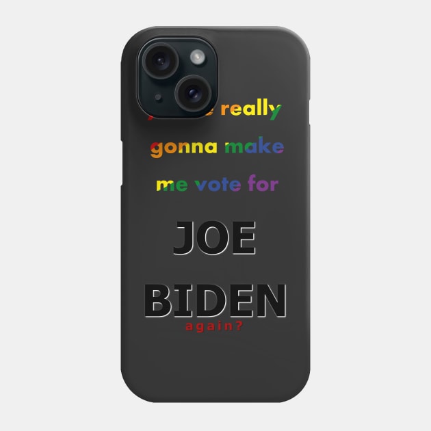 biden 2024 (rainbow) Phone Case by Doodleblood