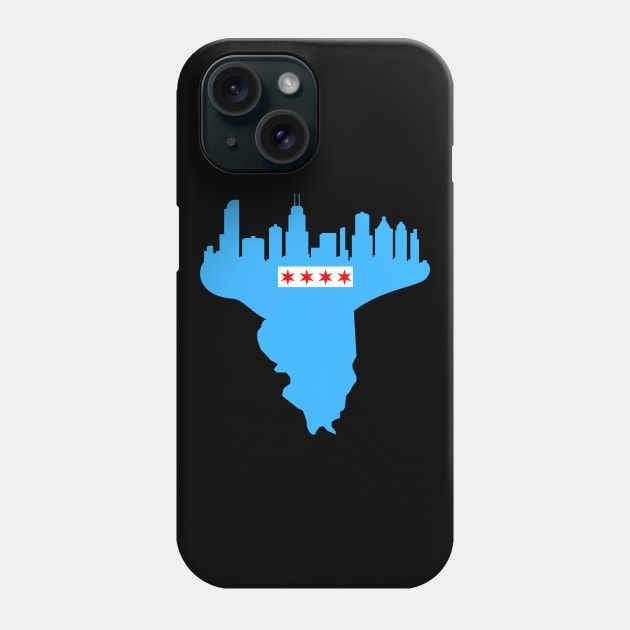 Chicago Illinois City Flag Phone Case by Abide the Flow