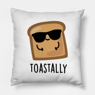 Toastally Cute Toast Bread Pun Pillow