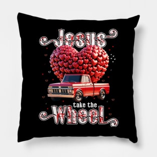 Jesus Take The Wheel Shirt Pillow