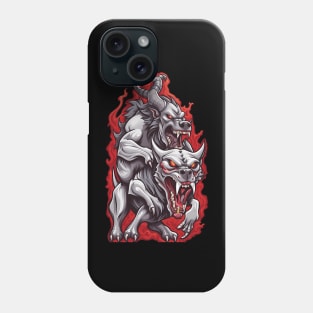 Teufelsritt auf Höllenhund Phone Case