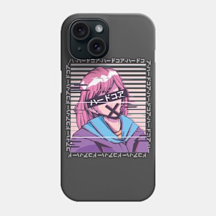 Glitched Anime Girl Phone Case