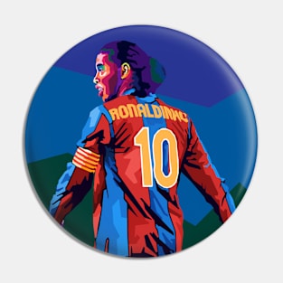 Ronaldinho Wpap Pop Art Pin