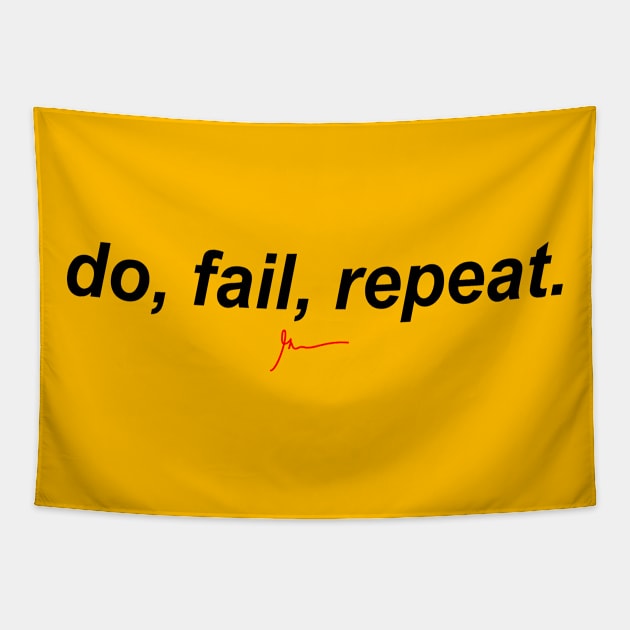 do, fail, repeat. Black Tapestry by GaryVeeApparel